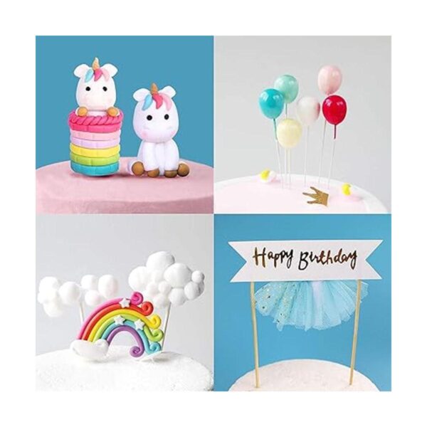 MOVINPE Kit de decoración de pastel de unicornio con_3