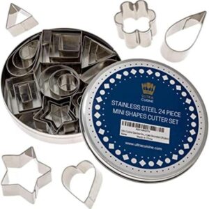 Juego de mini formas de cortador de galletas 24 moldes_1