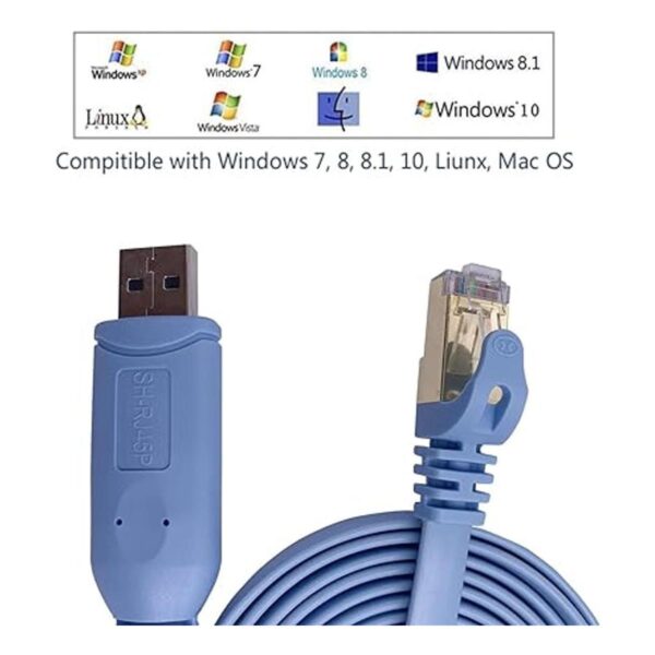 DSD TECH SHRJ45P Cable USB a consola con chip PL2303RA_3