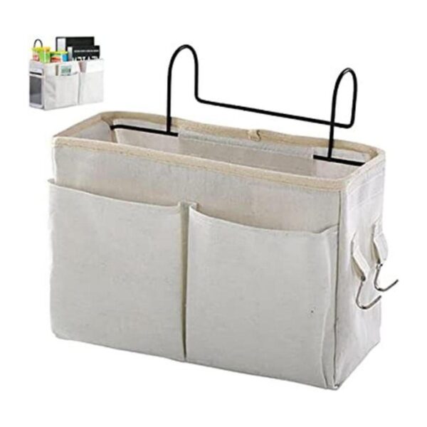 Cesta de almacenamiento colgante de mesita de noche