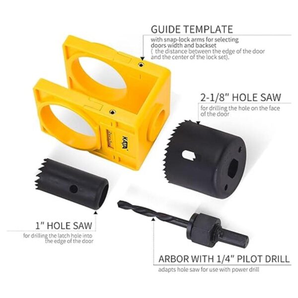 KATA Kit de instalación de cerradura de puerta de 138_3
