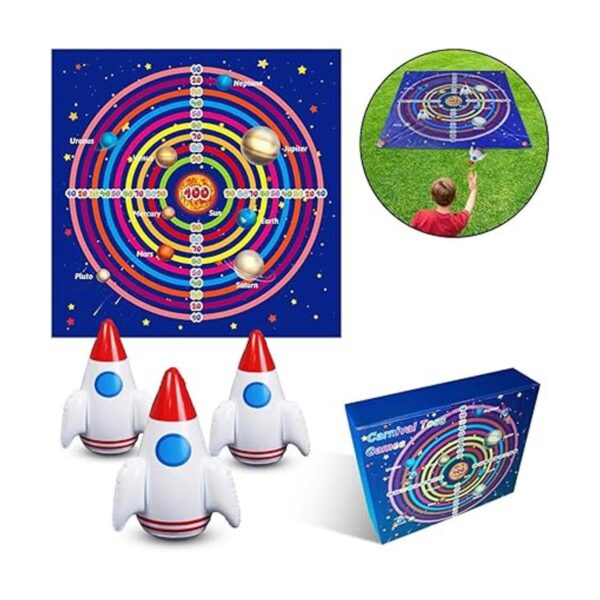 Juego de cohetes para niños dardos de césped para niños_6