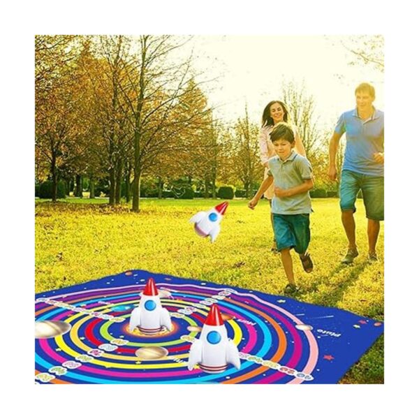 Juego de cohetes para niños dardos de césped para niños_3