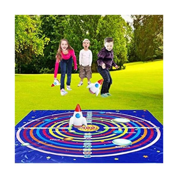 Juego de cohetes para niños dardos de césped para niños_1