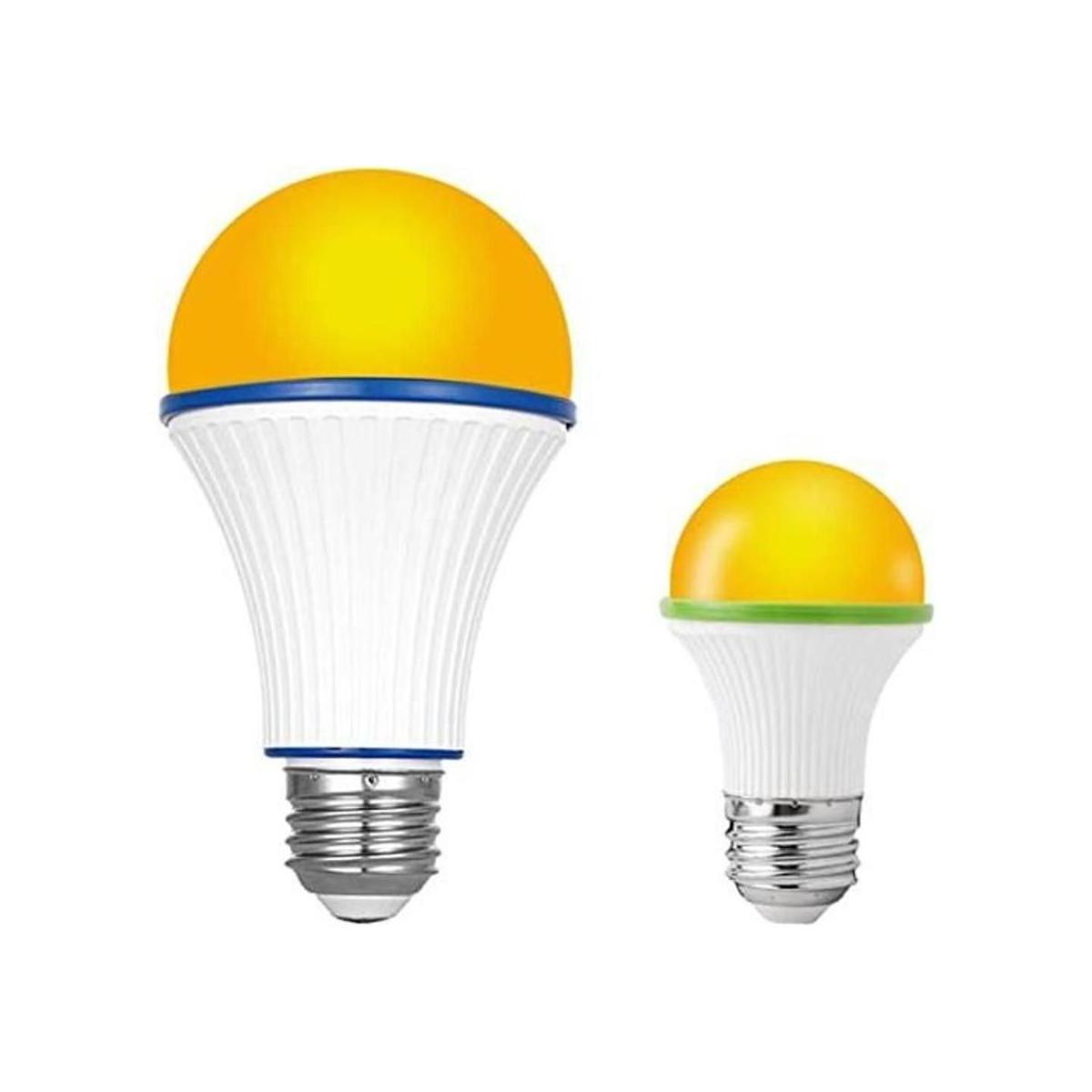 KINUR Sleep Aid Bombilla de luz azul color ámbar A15 de