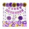 Ouddy Decoraciones de cumpleaños moradas para mujeres y_1