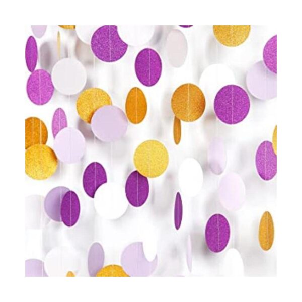 Guirnalda de papel para decoración de fiesta de color_1