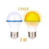 KINUR Sleep Aid Bombilla de luz azul color ámbar A15 de_3