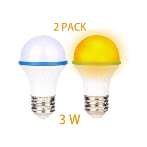 KINUR Sleep Aid Bombilla de luz azul color ámbar A15 de_3