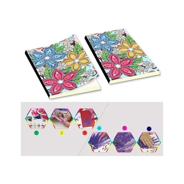 Kits de cuadernos de pintura de diamantes 5D cubierta de_4