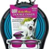 Loving Pets Bella Roma Travel Comedor doble para perros_5