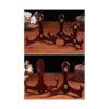 Onwon Soporte de madera para placa de madera con acabado_4