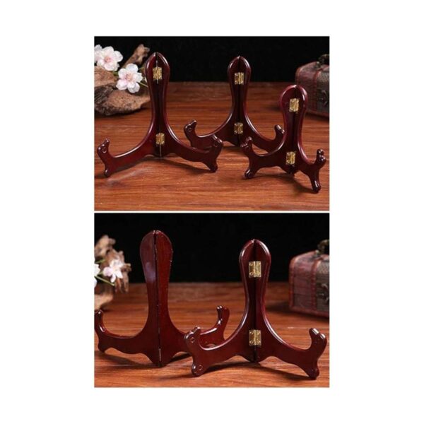 Onwon Soporte de madera para placa de madera con acabado_4