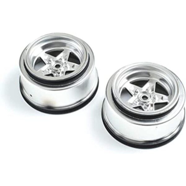 Losi Rueda trasera cromada satinada 2 22S Drag LOS43048_1