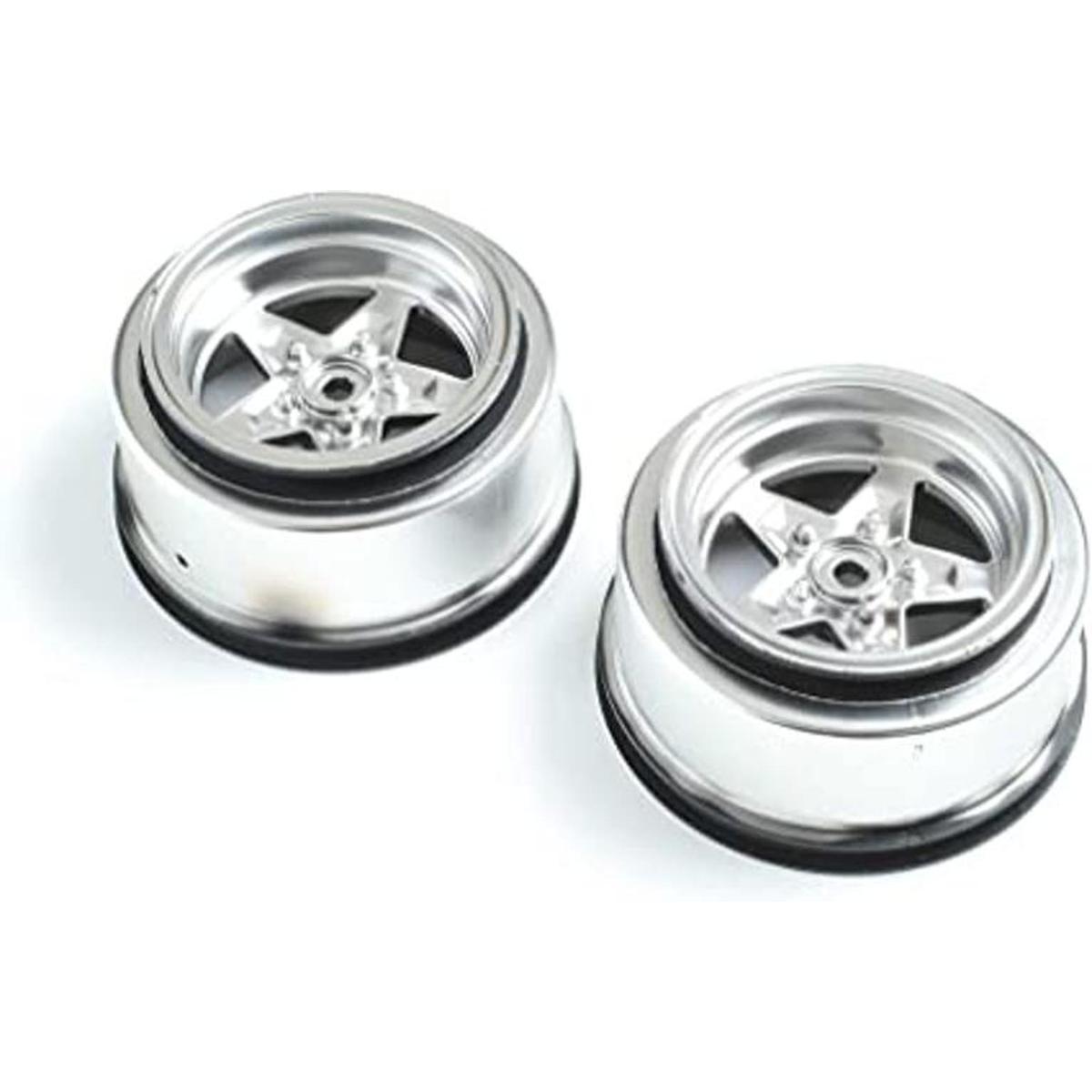 Losi Rueda trasera cromada satinada 2 22S Drag LOS43048