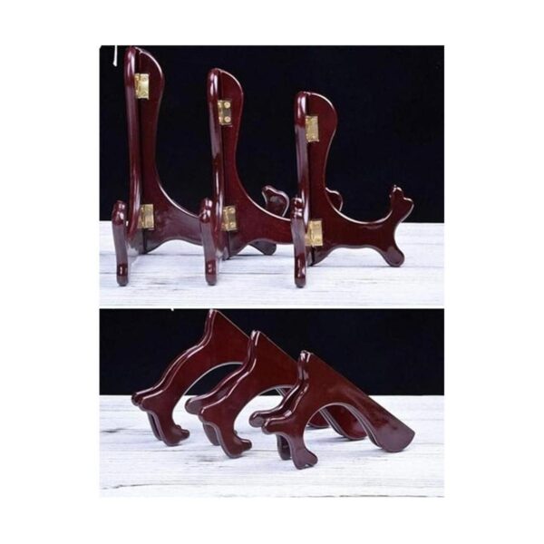 Onwon Soporte de madera para placa de madera con acabado_3