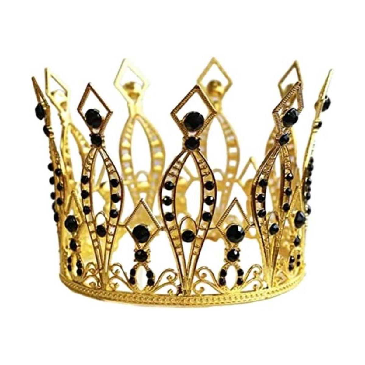 JORCEDI Corona para tarta de diamantes de imitación de