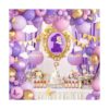 Kit de arco de guirnalda de globos de mariposa rosa_5