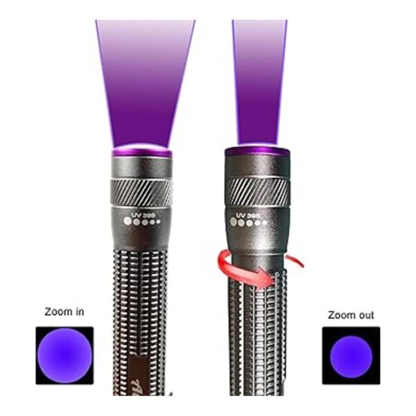 D Aventik Edison Design Power 395nm Zoomable Pen Light
