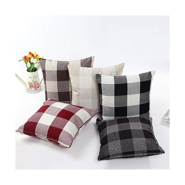 Jiuhong Fundas de almohada de lino de algodón para_4