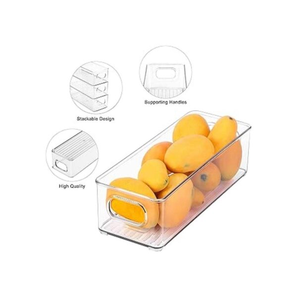 Contenedor apilable de plástico para almacenamiento de