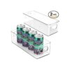 Contenedor apilable de plástico para almacenamiento de