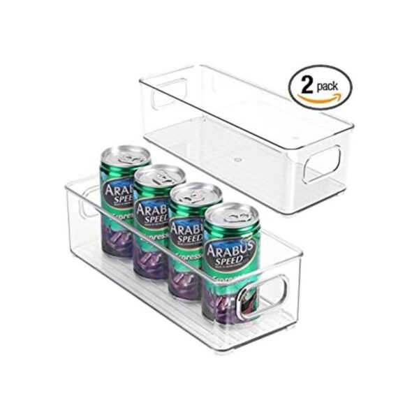 Contenedor apilable de plástico para almacenamiento de