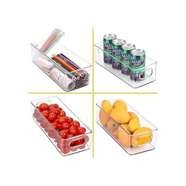 Contenedor apilable de plástico para almacenamiento de