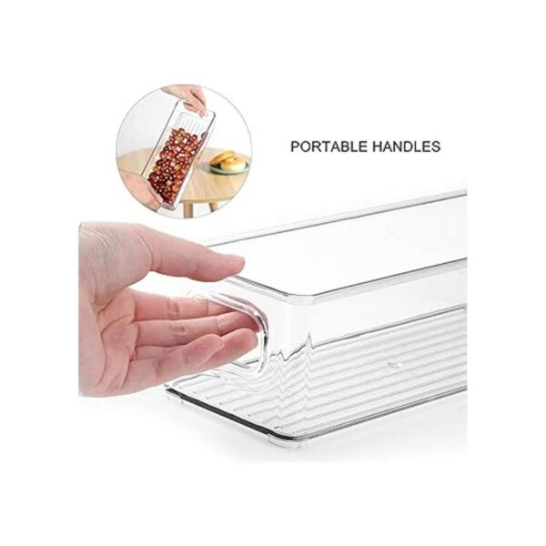 Contenedor apilable de plástico para almacenamiento de