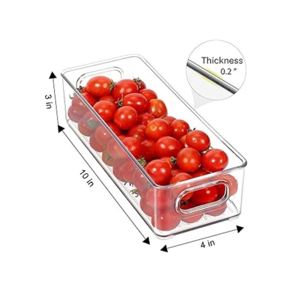 Contenedor apilable de plástico para almacenamiento de