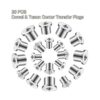 Dowel and Tenon Tapones centrales de transferencia para