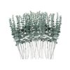 FEQO 36 tallos de eucalipto tallos verdes artificiales