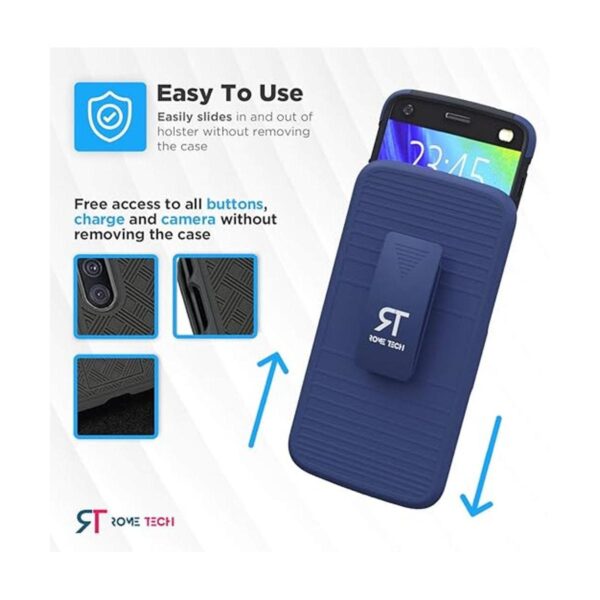 Moto Z2 Play Phone Case with Belt Clip Dual Layer Heavy_4