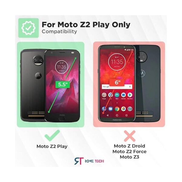 Moto Z2 Play Phone Case with Belt Clip Dual Layer Heavy_2