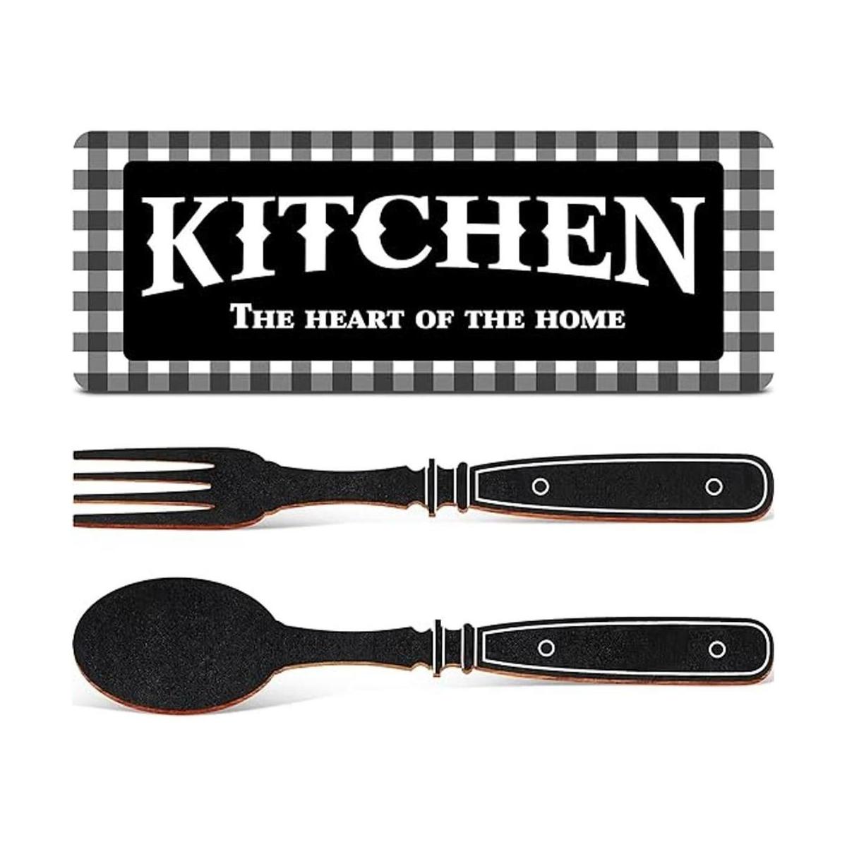 Juego de letreros de cocina decoración de pared de