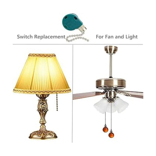 Ceiling Fan Switch 3 Speed 4 Wire Zing Ear ZE268S6 Pull_6