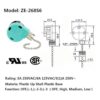 Ceiling Fan Switch 3 Speed 4 Wire Zing Ear ZE268S6 Pull_3