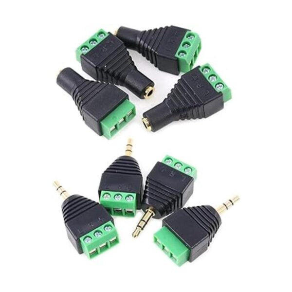 Glarks Conector adaptador de audio estéreo equilibrado