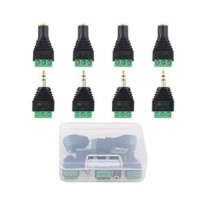 Glarks Conector adaptador de audio estéreo equilibrado