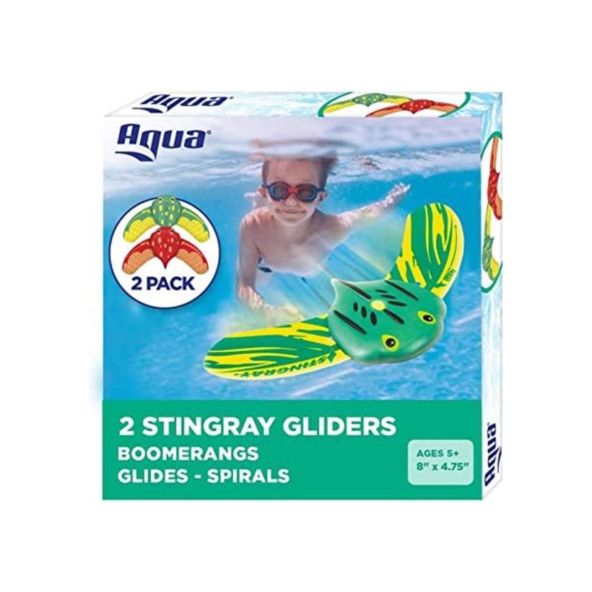 Aqua Mini planeadores de rayas Paquete de 2 juguetes