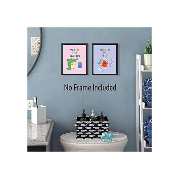 Divertido juego de arte de baño para niños decoración de_4
