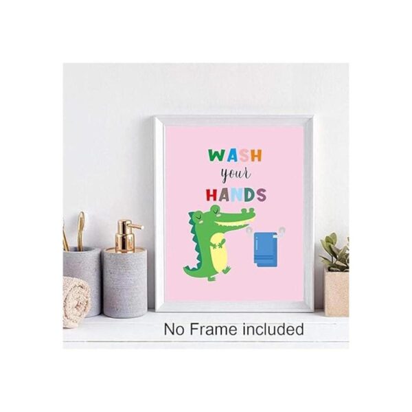 Divertido juego de arte de baño para niños decoración de_5