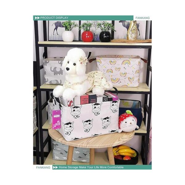 INGHUA Cesta de almacenamiento rectangular para juguetes