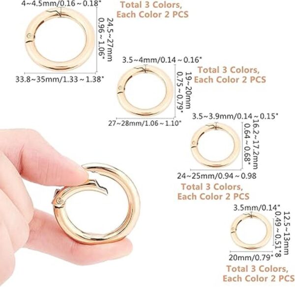 PH PandaHall 24 piezas de 3 colores 2025281.378 in