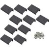 LC LICTOP Tirador oculto de aluminio negro plano de 1.96_1