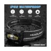 Lunas sido LED faro recargable USB Super brillante Montion_2