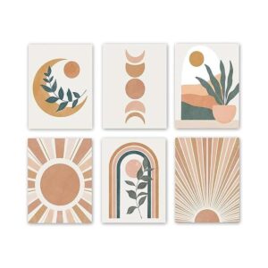 Impresiones abstractas de arte de pared bohemias lienzo_1