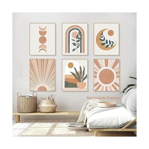 Impresiones abstractas de arte de pared bohemias lienzo_2