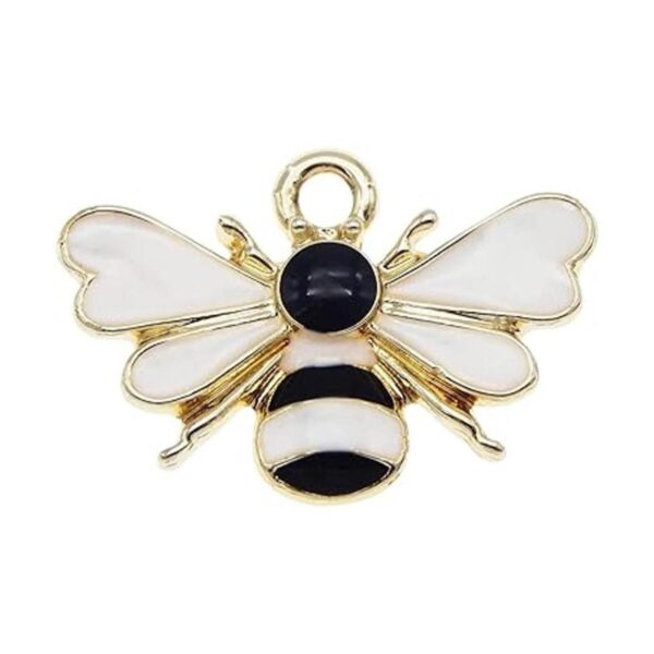 JJGQAZ 30 colgantes de abejas de colores mezclados_3