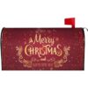 Cubierta de buzón de correo para feliz Navidad rojo_1